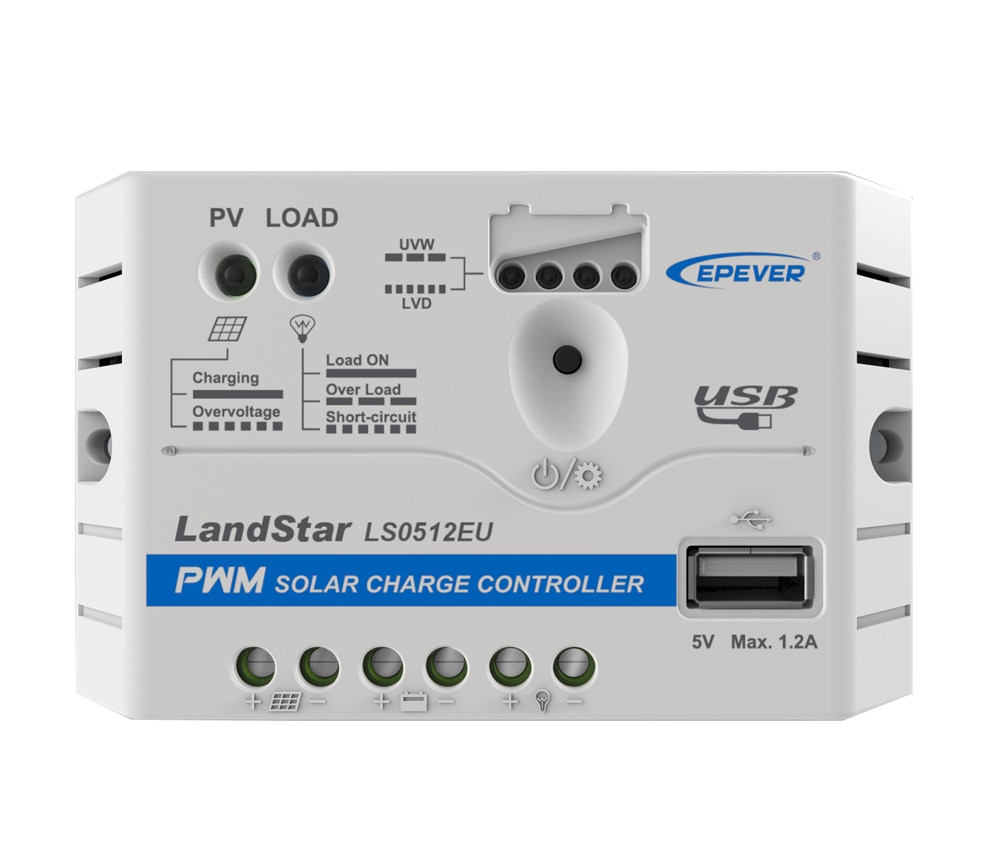 EPsolar 5A 10A 20A 30A Solar Controller 12V 24V solar panel Solar Charge and Discharge Controller USB output DC charge IP20