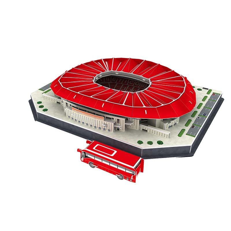 3D Stereo Puzzle Soccer stadium Russian football stadium children's puzzle DIY collage assembled toys: 166