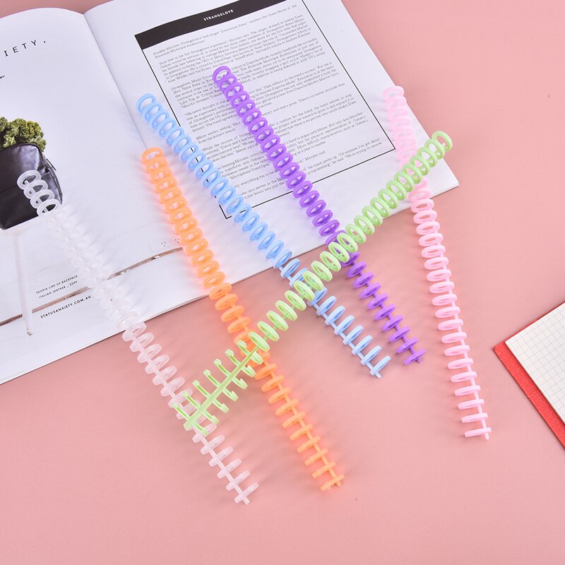 10 szt. 30 otworów kółka pierścień luźno-listkowa papierowa książka Album notatnik Spiral A4 Notebook Binding Clips