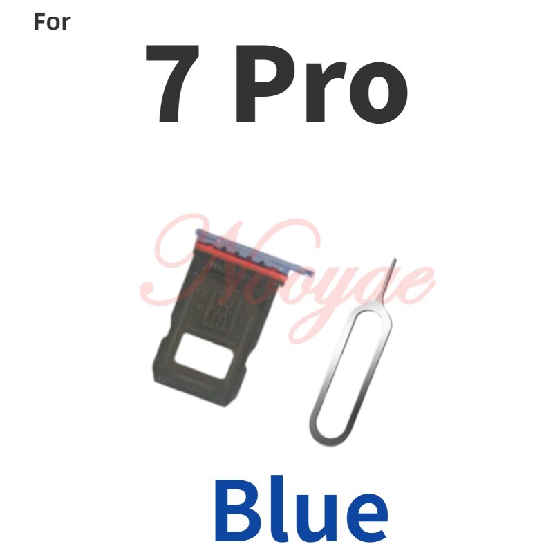 Novaphobat Nokia6.1 recambio de bandeja para tarjeta Sim para Nokia 5,1 6,1 6 6 7 8 Plus ranura para tarjeta Sim Adaptador ranura lector pista: for 7 pro Blue