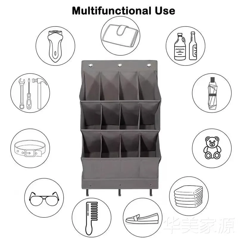 Deurschoenorganizer Hangend schoenenrek met 11/12 Pocket Rack Organizer Ruimtebesparend Wandgemonteerde Oxford-houder Garderobe-organizer