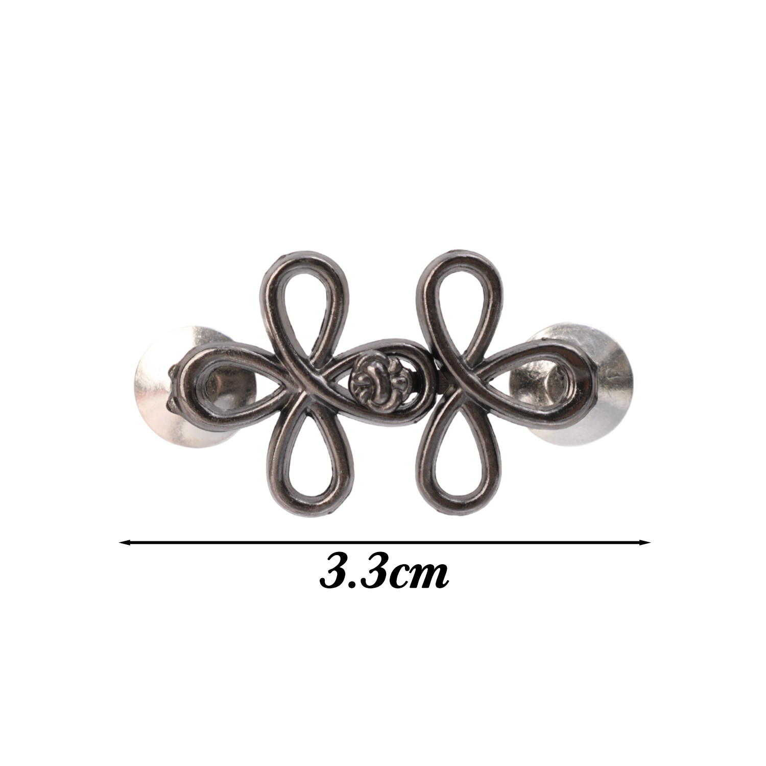 2 STUKS Klavertje Vier Gesp Richter Taille Spanner Legering Verstelbare Taille Gesp Afneembare Naadloze Knop voor Broek Rokken: CAMEL