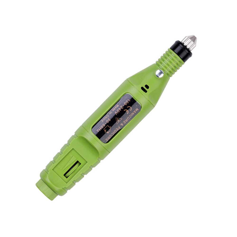 1PC USB Nail Polisher Portable Manicure Polish Pen Multi-function Nail Art Tool for Home Shop (Black)