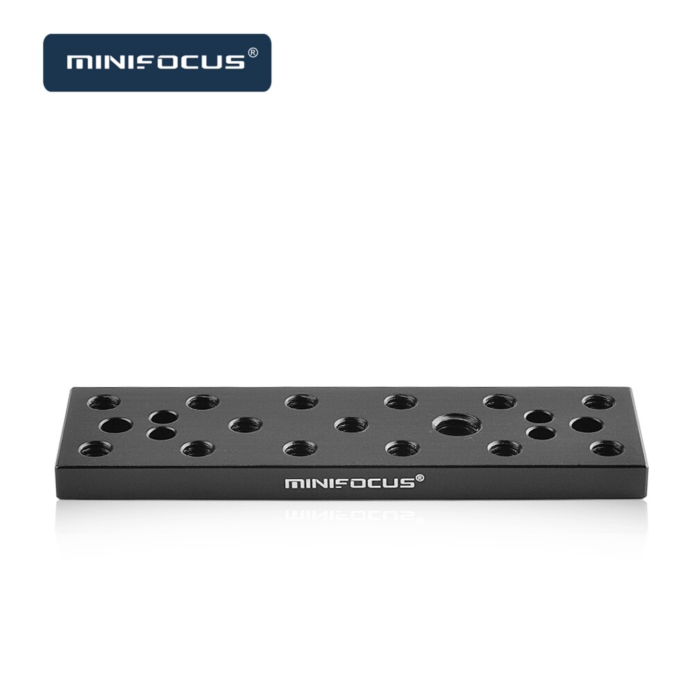 Minifocus Multifunctionele Montageplaat Kaas Plaat Met 1/4 &quot;En 3/8&quot; Aansluitingen Voor Sony F970/F550 batterij Op Monitoren
