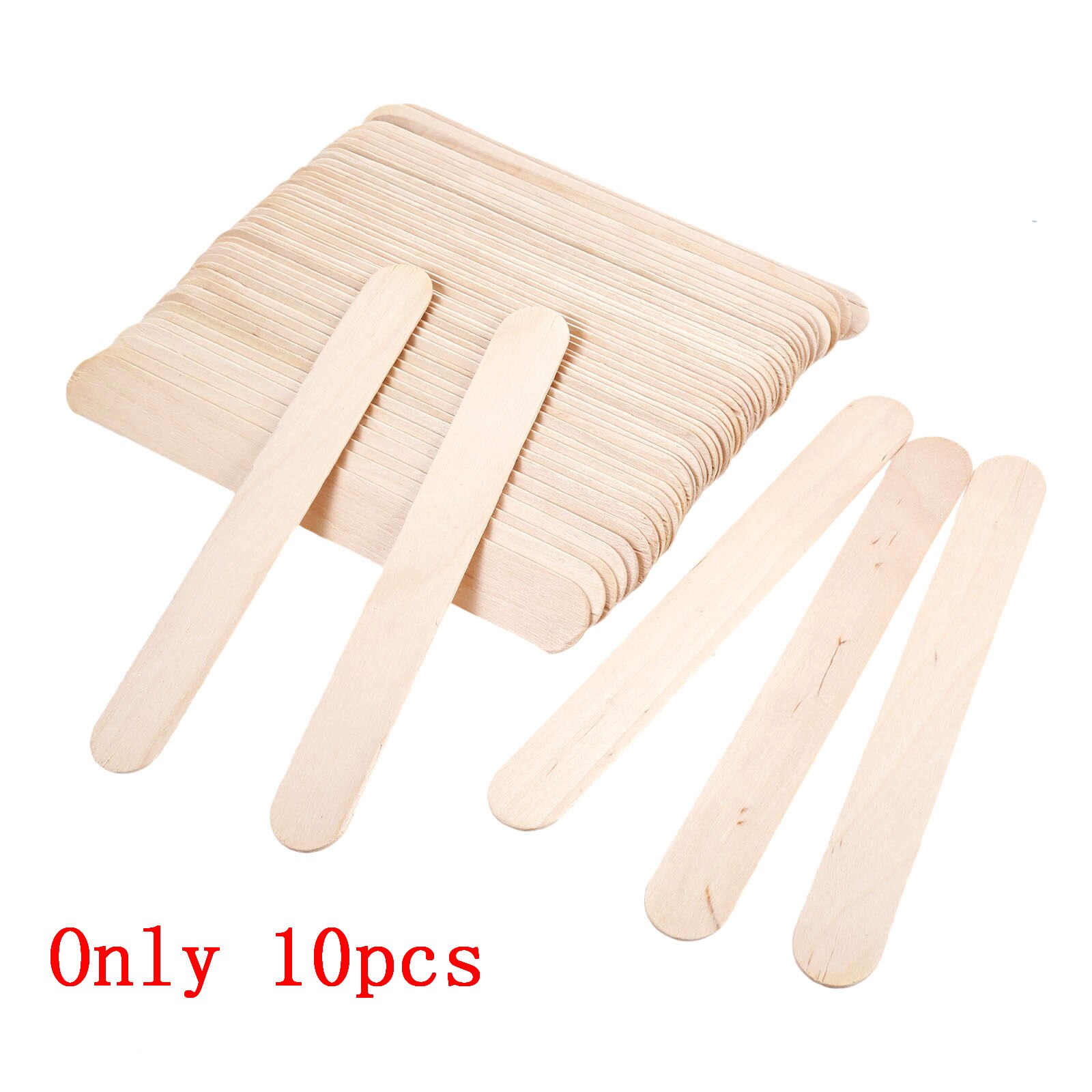 50 stuks /10 stuks houten stokjes natuurlijke/veelkleurige staven ijsstokjes diy knutselen handgemaakt educatief speelgoed 150mm-200mm: 10pc 250 x 25mm natuur