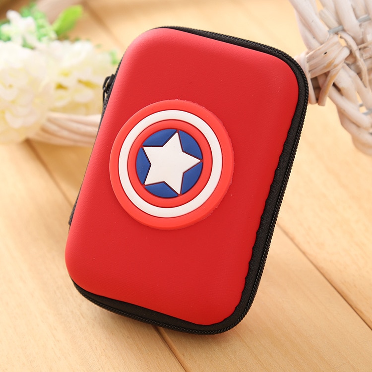 Lovely Silicone Coin Purse Cartoon Coin Key Wallets Rectangle Earphone Holder Bags Kids Cute Wallet: 7