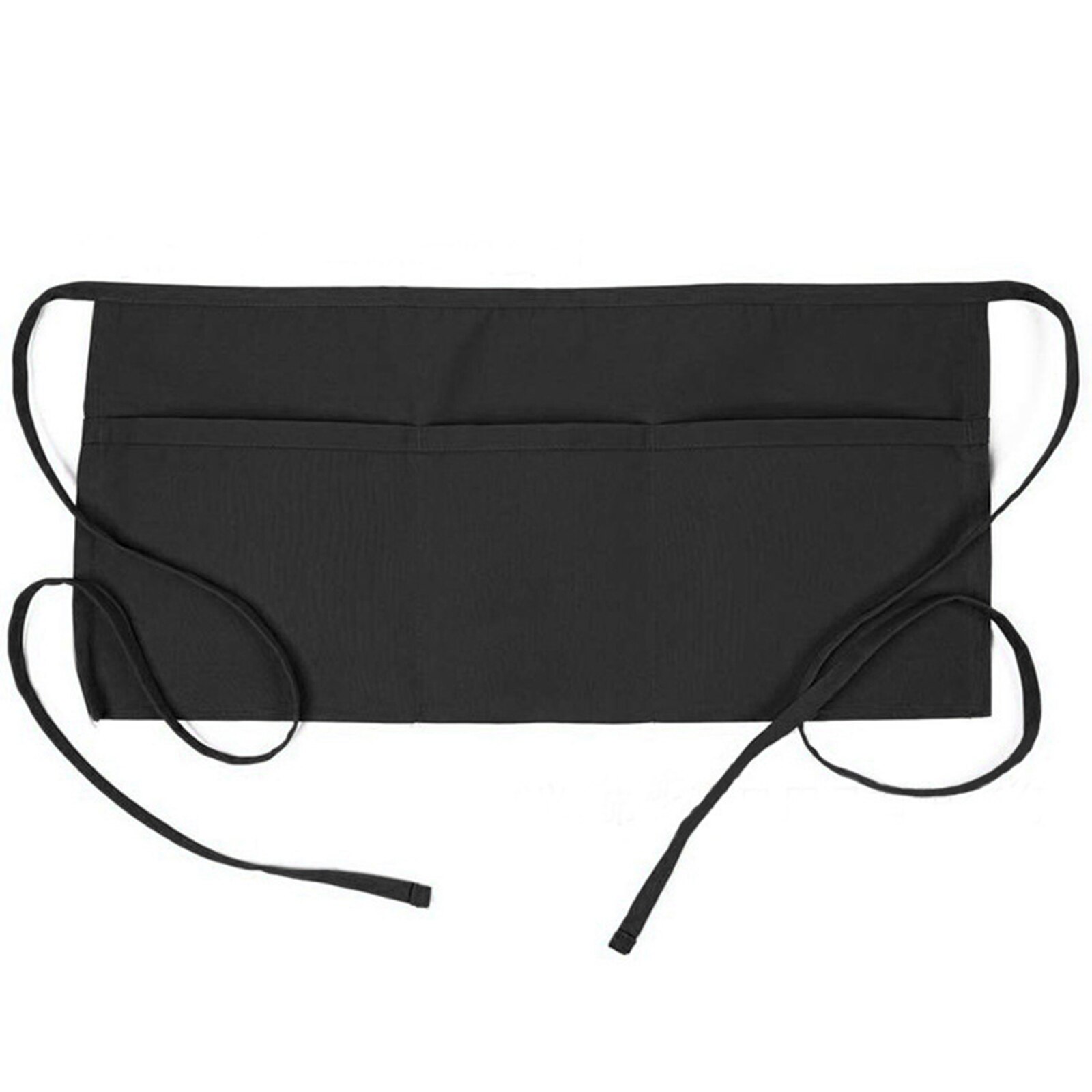 Uniforms For Restaurant Waitress Short Apron Male And Female Aprons 62*31cm Half-length Polyester Cotton Kitchen Utensils: Black