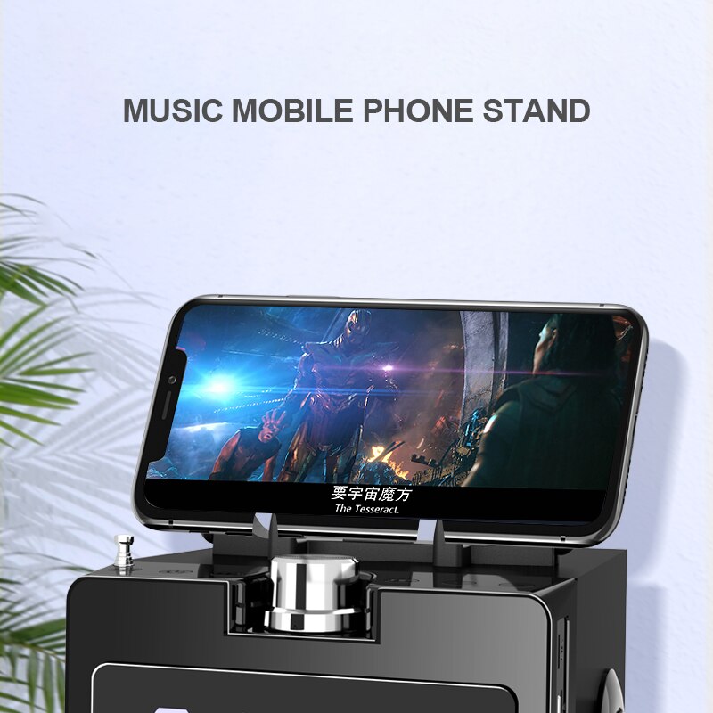 T3 Big Power Outdoor Portable Bluetooth Speaker Wireless Subwoofer Boombox Column Sound Music Center Support LED Display FM AUX