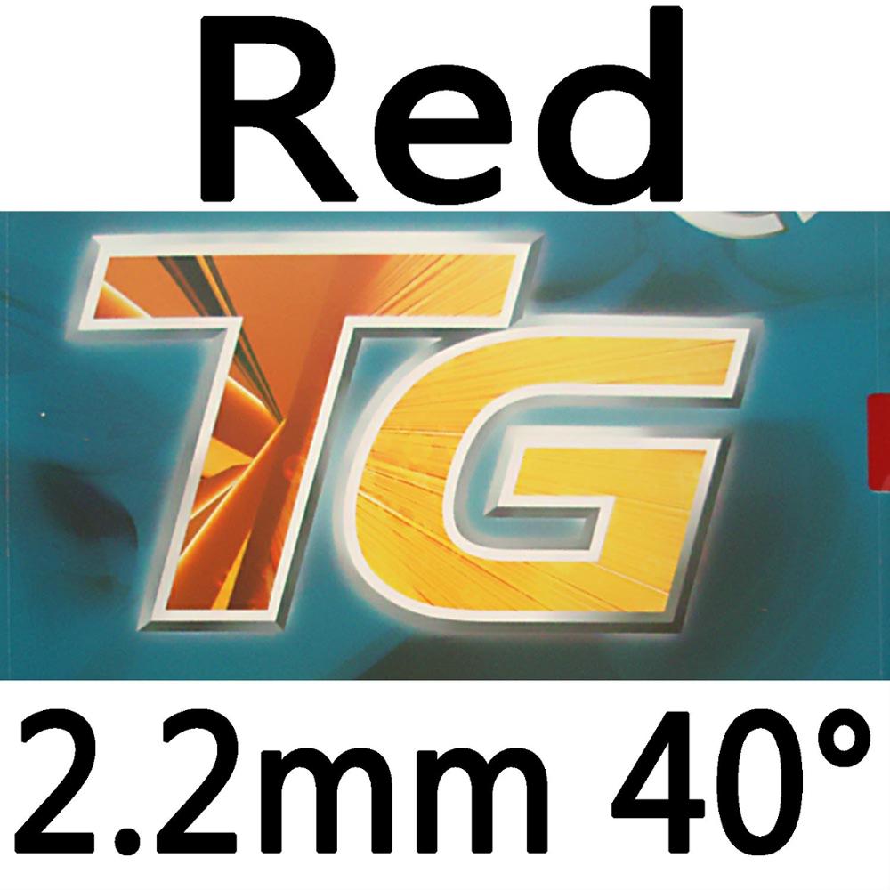 DHS NEO Skyline TG3 contrôle + Speed Pips en caoutchouc, Tennis de Table, ping-pong avec éponge: red 2.2mm H40