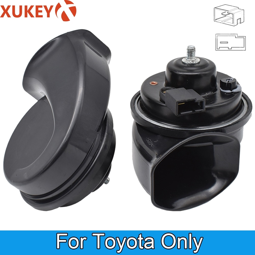 XUKEY 2Pcs Patent Snail Car Horn High Low Klaxon Horn Waterproof 125db Car Styling For Toyota Only
