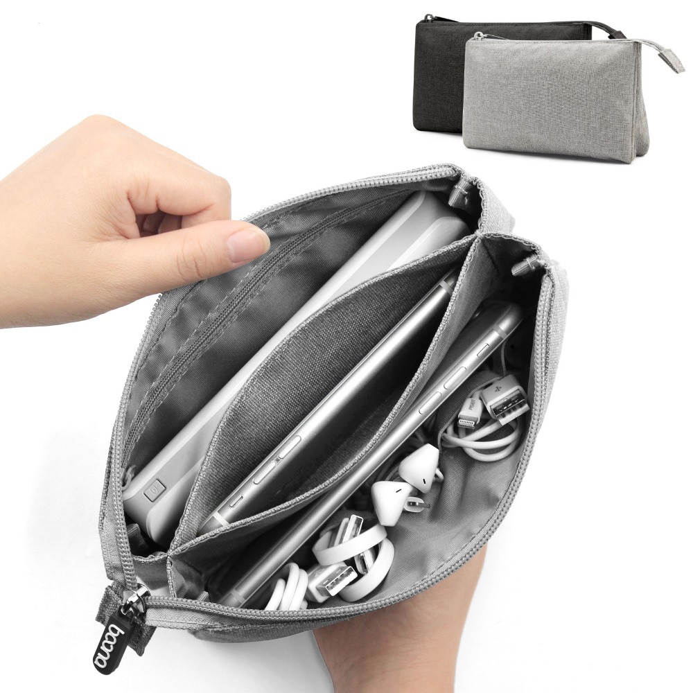 HHYUKIMI sac numérique, sac d'accessoires électroniques, sac de voyage pour organisateurs de disques durs pour câbles d'écouteurs clés USB