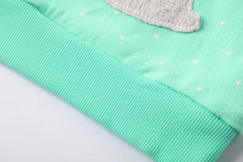 SAILEROAD Animal lapin broderie enfants Sweatshirts pour filles à manches longues chemises automne enfants vêtements à capuche filles hauts