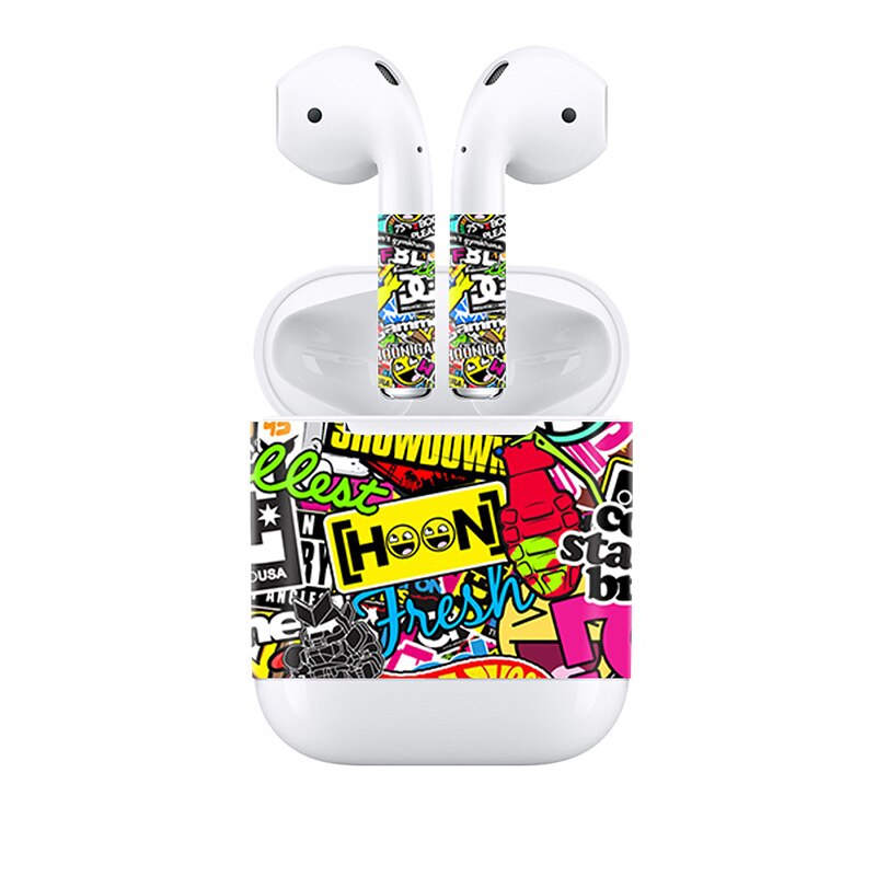 Popular Full Cover Decal for Apple AirPods for Earpiece Vinyl Stickers: 988