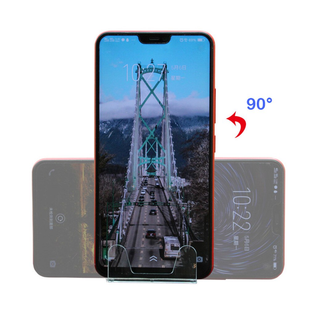 Franchise Car Phone Holder Center Console Holder Mini Transparent Invisible Bracket Universal Gravity Smartphone Cell Support #