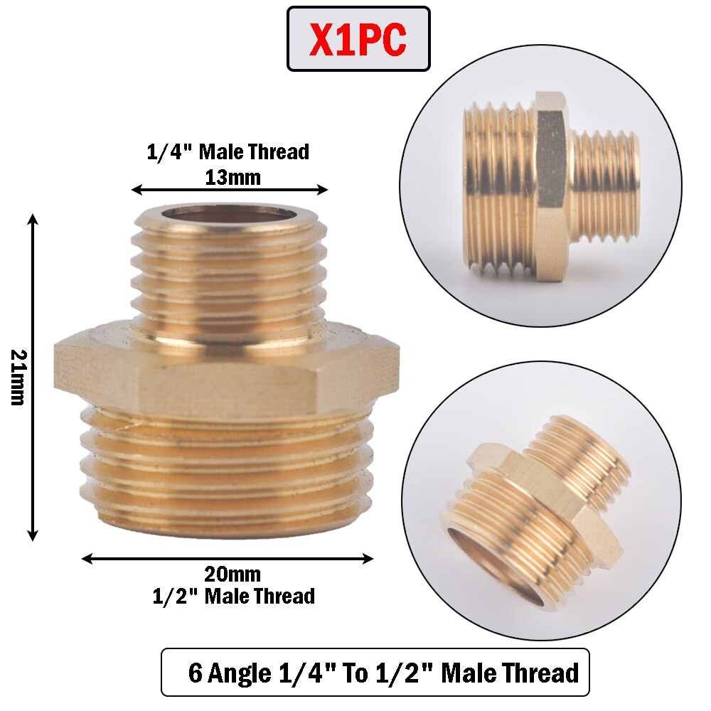 1-8 Hole 1/4" 1/2" 3/4" Brass Sprayer Nozzle Garden Irrigation For Farm Drip Irrigation Pesticide Atomizing Spray Fitting: M