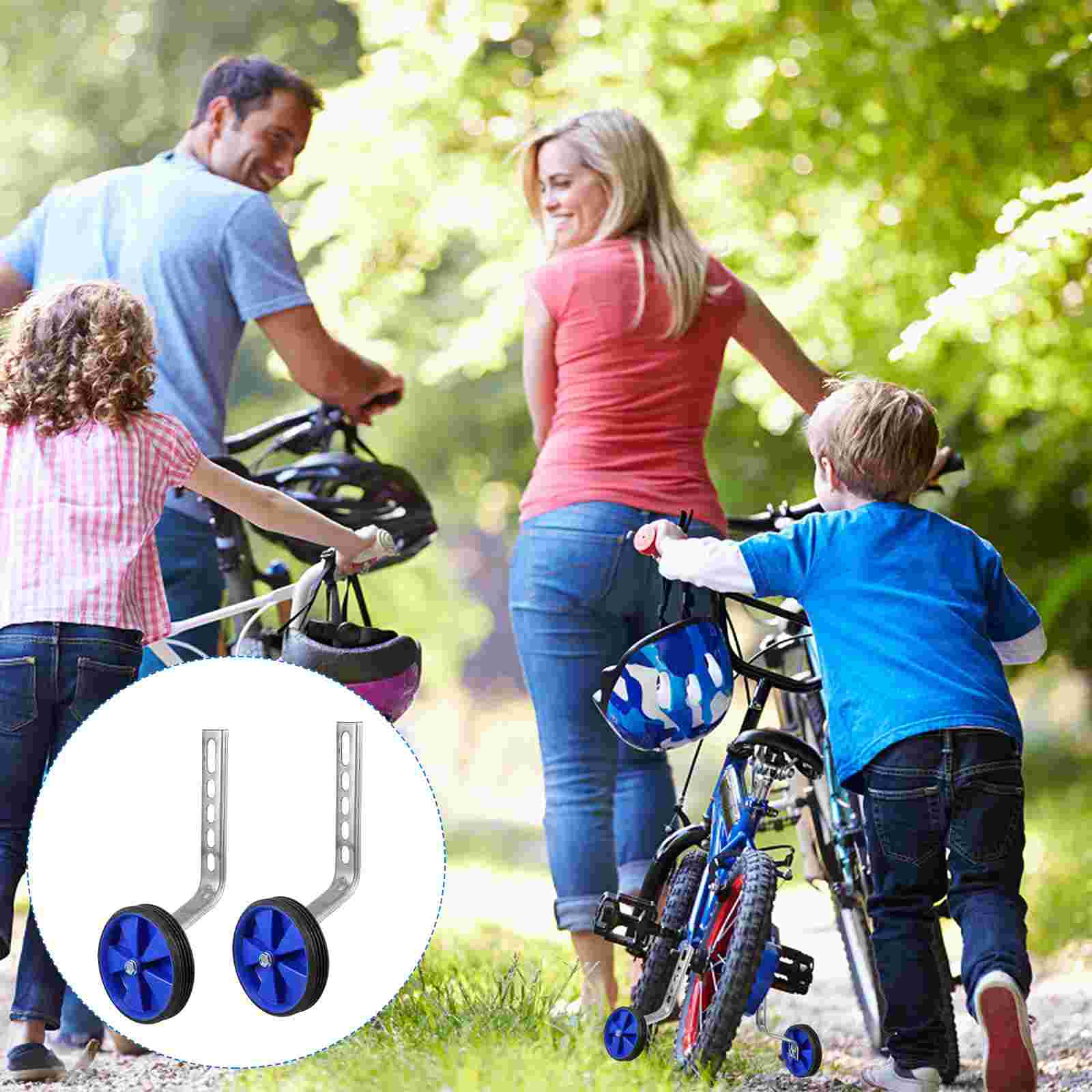 1 Set Universal Children Bike Training Wheel Auxiliary Wheel Training Wheels: Default Title