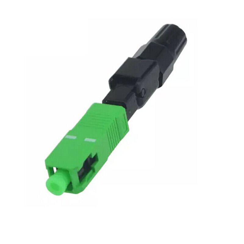 50PCS SC APC fiber optic SC APC Single-mode Fast connector SC APC FTTH Fiber Optic quick Connector