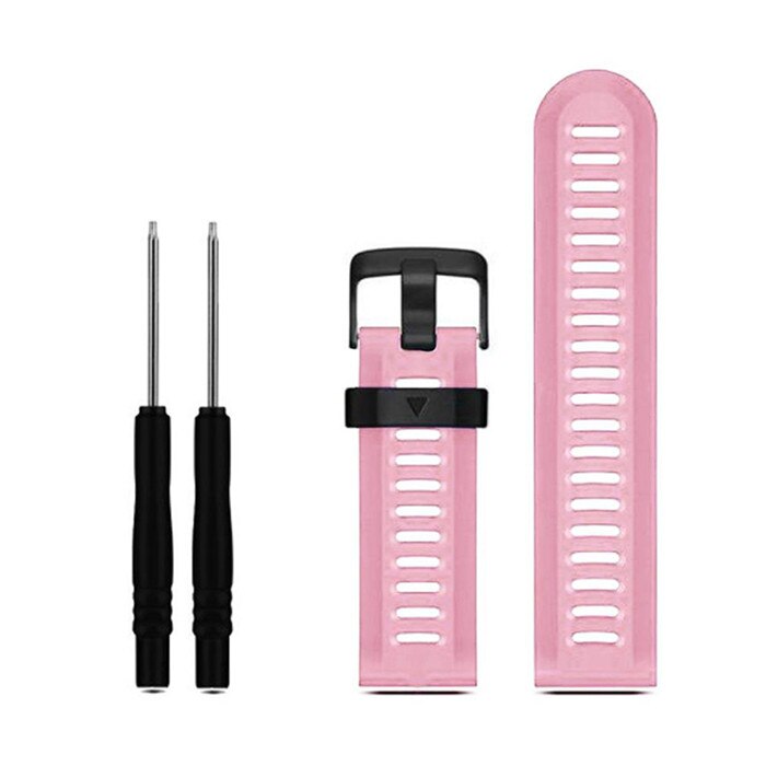 26mm largeur bracelet de montre pour Garmin Fenix 3 bandes Sport extérieur Silicone bracelet de montre pour Garmin Fenix 3 HR 5X Plus 6X Pro avec outils: Rose