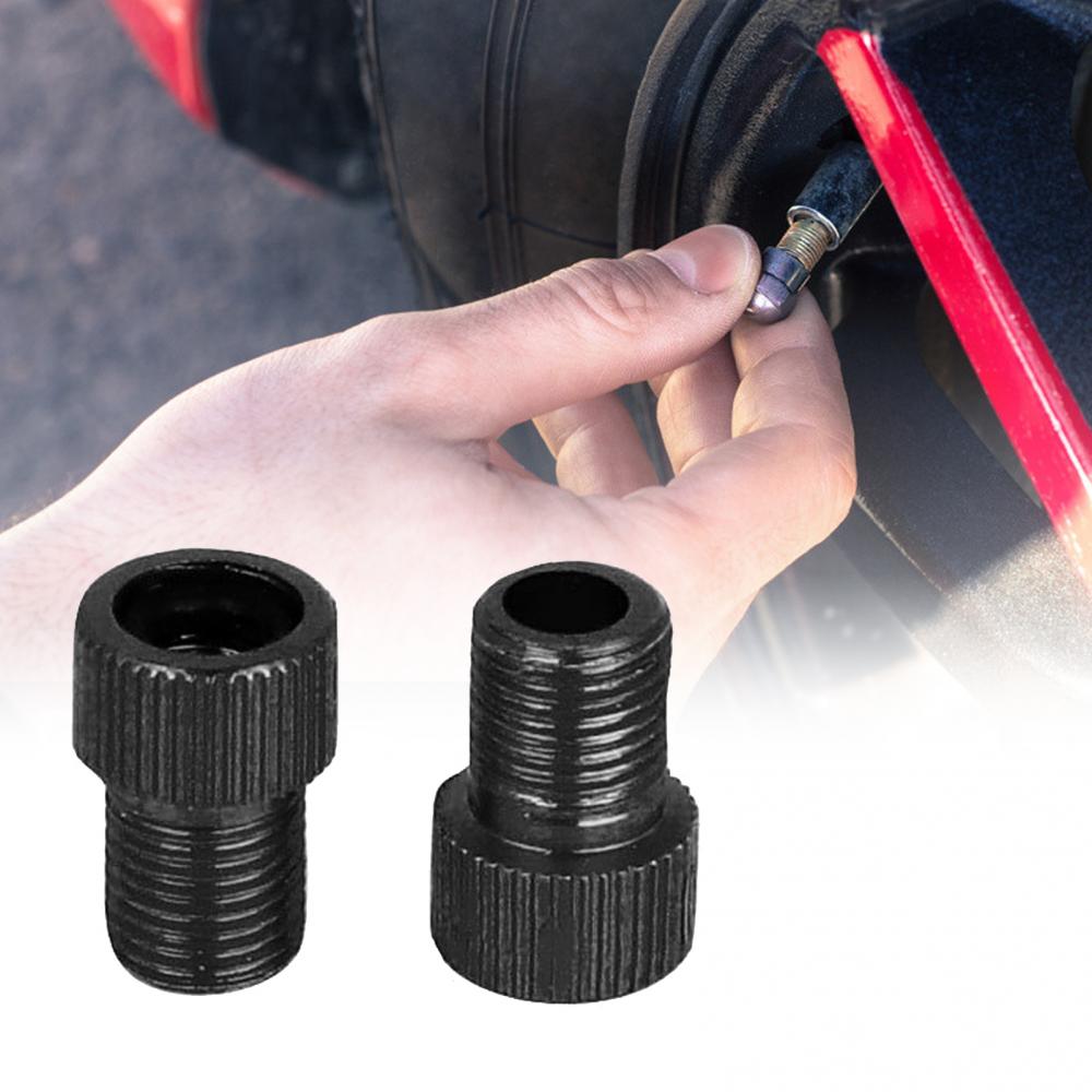 2 Stuks Aluminium Fiets Valve Converter Valve Adapter Fiets Buis Pomp Air Compressor Gereedschap