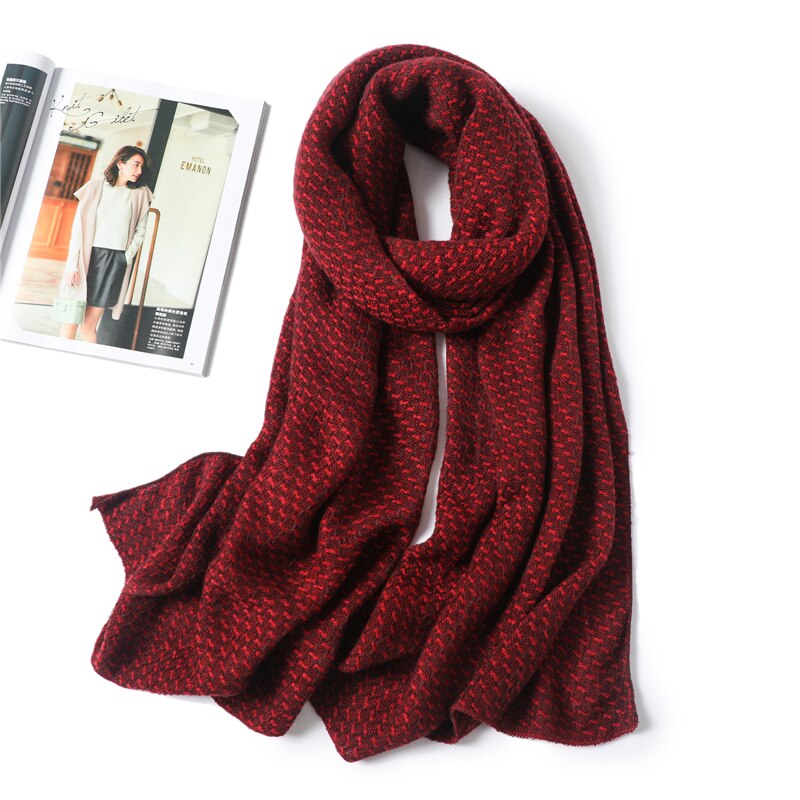 Kashmir skjerf kvinner sjal fast hijab kvinnelig hodeomslag bandana poncho vinter skjerf dame hals foulard tørkle: Wt5-8