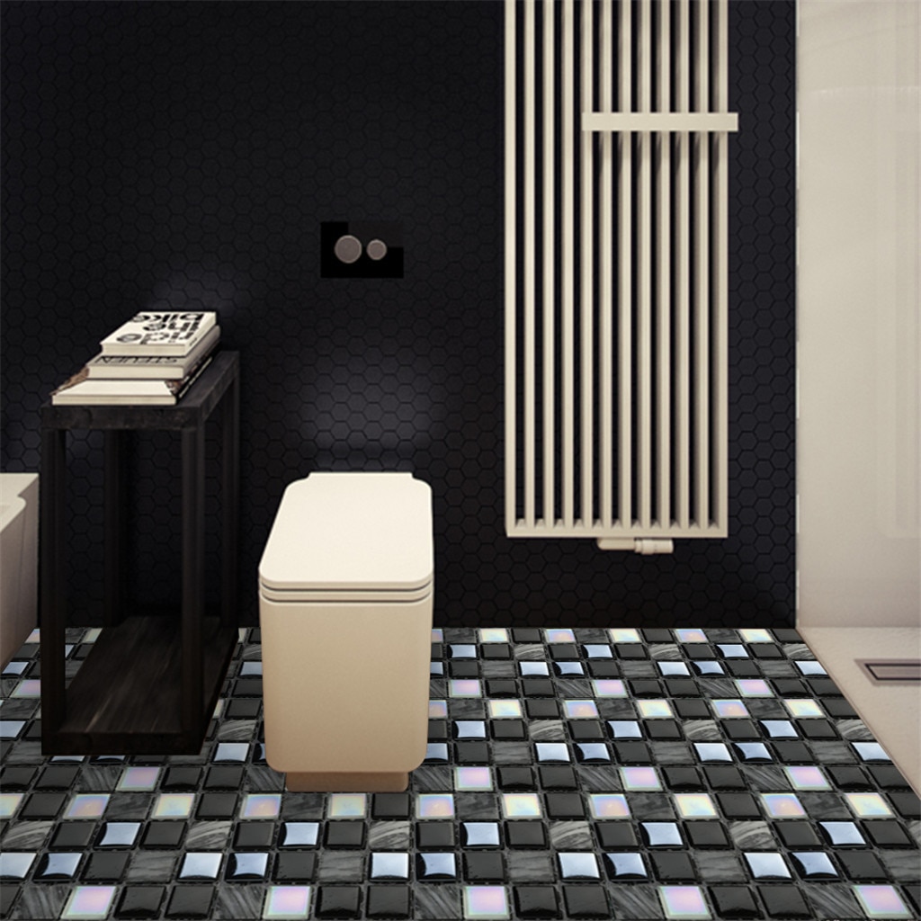 10 Pcs Keuken Badkamer 3d Waterdichte Zelfklevende Mozaïek Muurtattoo Kast Sticker Schil En Stok Backsplash Vinyl Tegels Papier