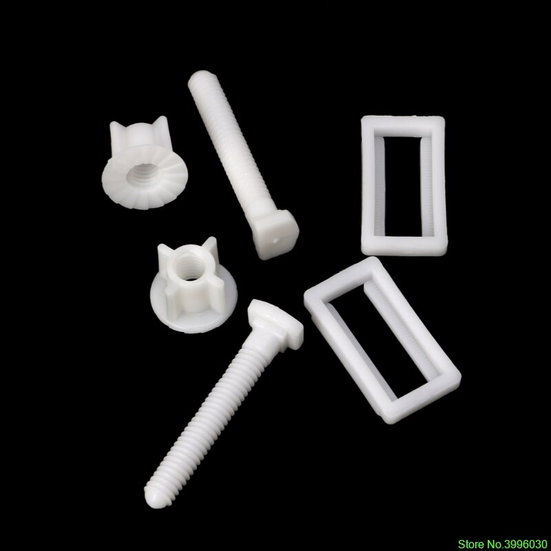 1 Pair Toilet Seat Hinge Bolts Screw Fixing Fitting Kit Toilet Seat