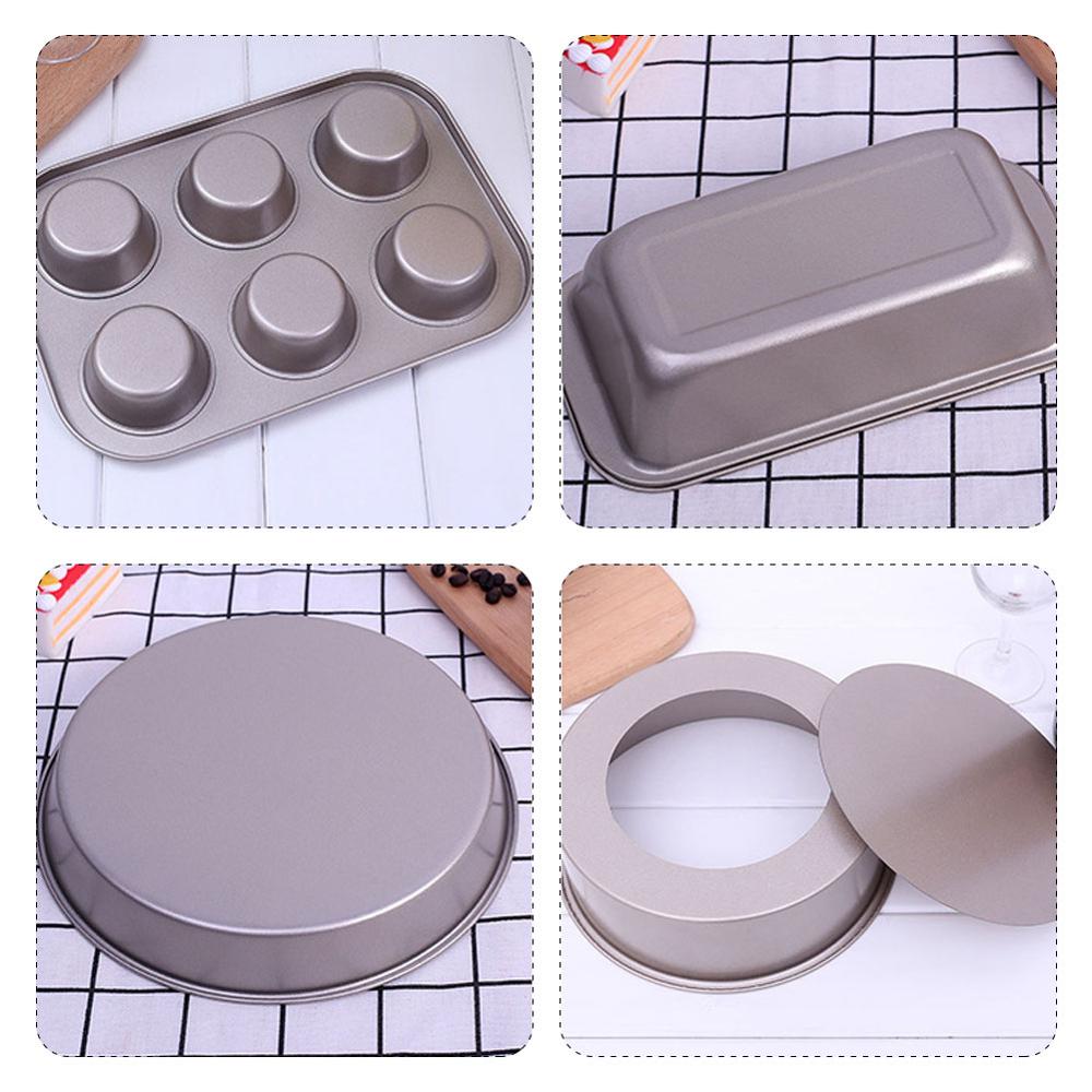 Baking Tray Rectangle Oven Baking Form Aluminium Cake Pan Non -Stick Biscuit Cookie Macaroon Pastry Tools Bakeware Set