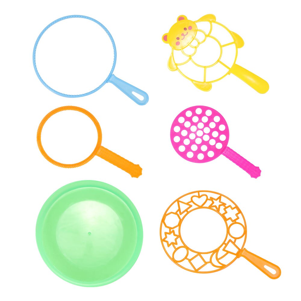 6 Stks/set Water Blazen Speelgoed Bubble Zeep Bubble Wand Set Outdoor Kid Speelgoed Ouder-kind Uitwisseling Interactieve Speelgoed Giant bubble Blow: Default Title