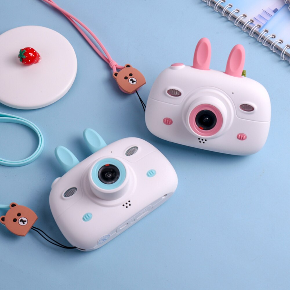Portable Kids Digital Camera Intelligent Focus Mode Large Screen Children Camera Cartoon Mini Dual Lens Digital Camera For Kids