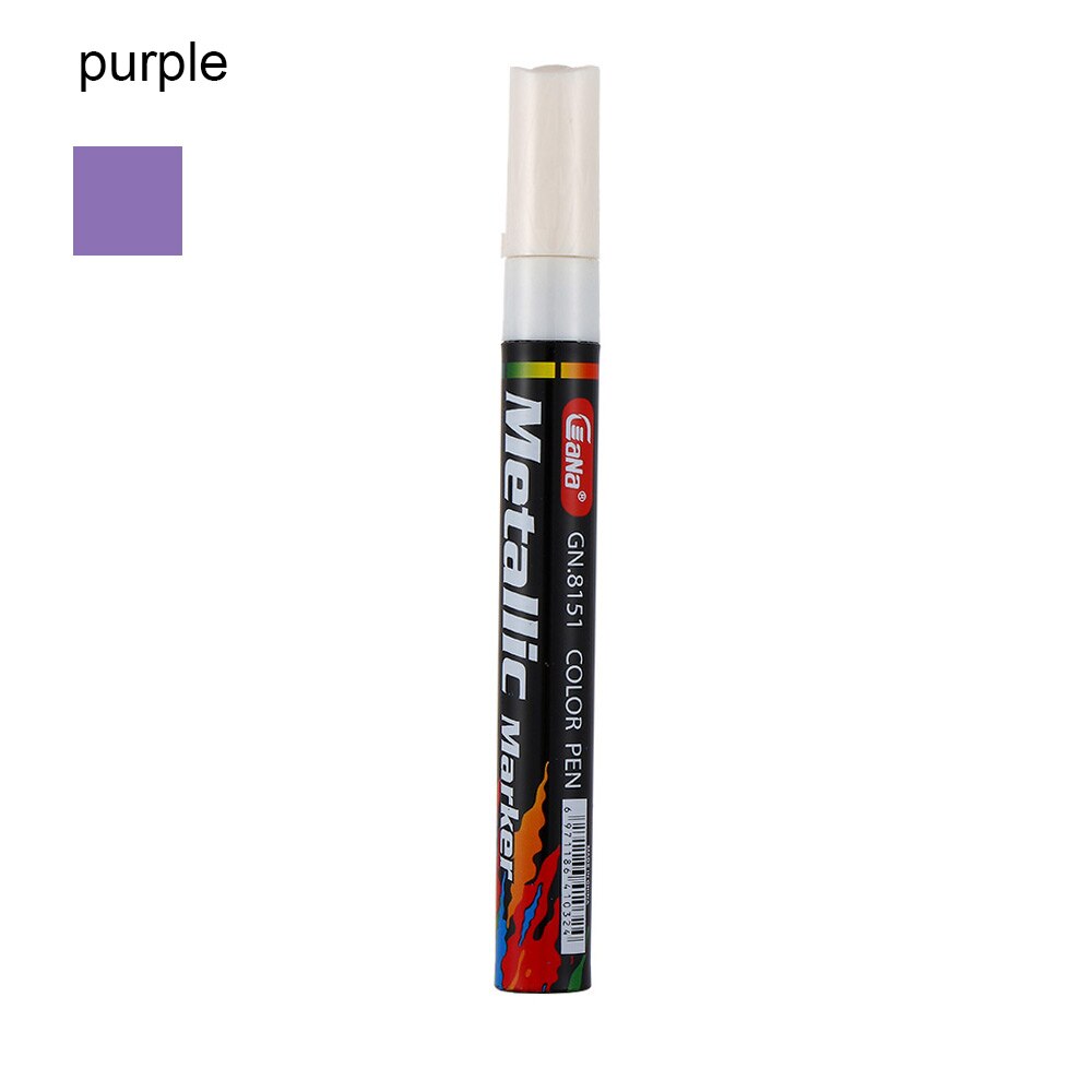 1PC Waterproof Auto Car Coat Painting Pen Touch up Scratch Clear Repair Remover Marker Car Motorcycle Tools Accessories: Purple