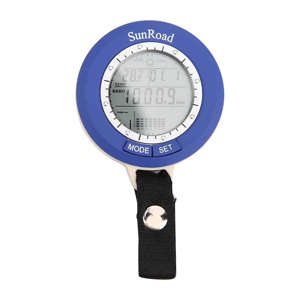 SR204 ABS Lightweight Outdoor Fishing Air Pressure Barometer Multifunction Temperature Height Gauge Altitude Meter(With Battery)
