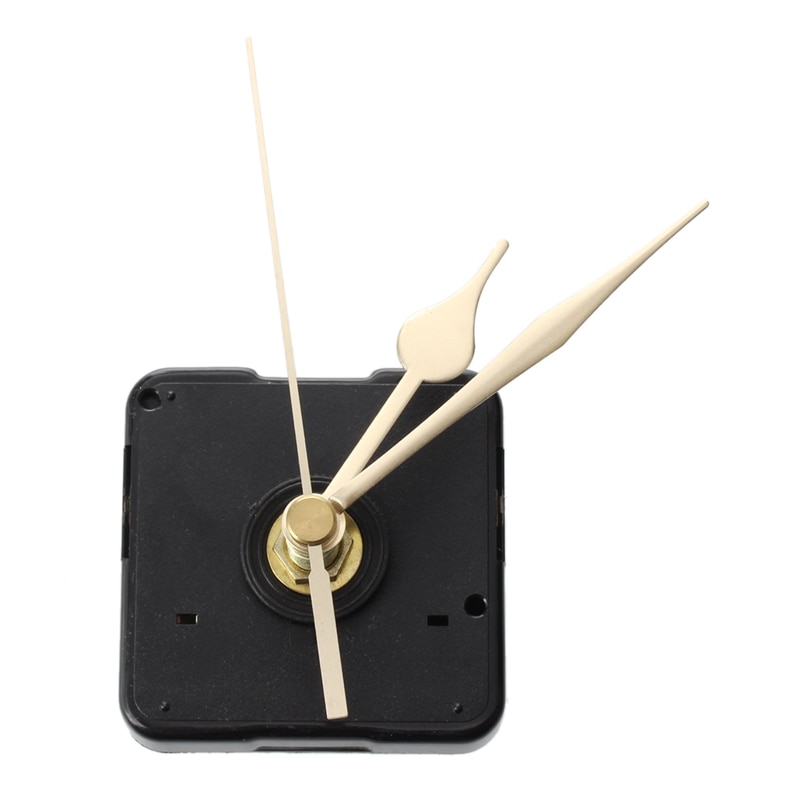 Quartz uurwerk klok met gouden horloge gouden naalden: Default Title