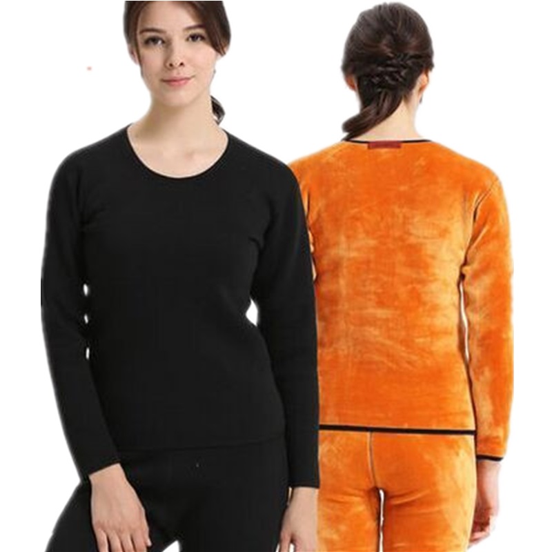 Pyjama thermique épais en velours grande taille pour femme, sous-vêtements thermiques, pantalon et haut sans couture, en particulier pour l'hiver
