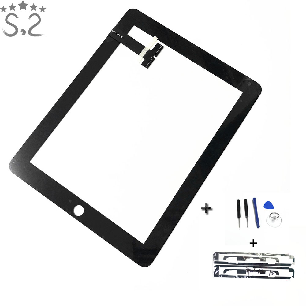 1PC A1219 A1337 Screen Voor iPad 1 1st Touch Screen Digitizer Sensor Panel met Home Buttom Gratis