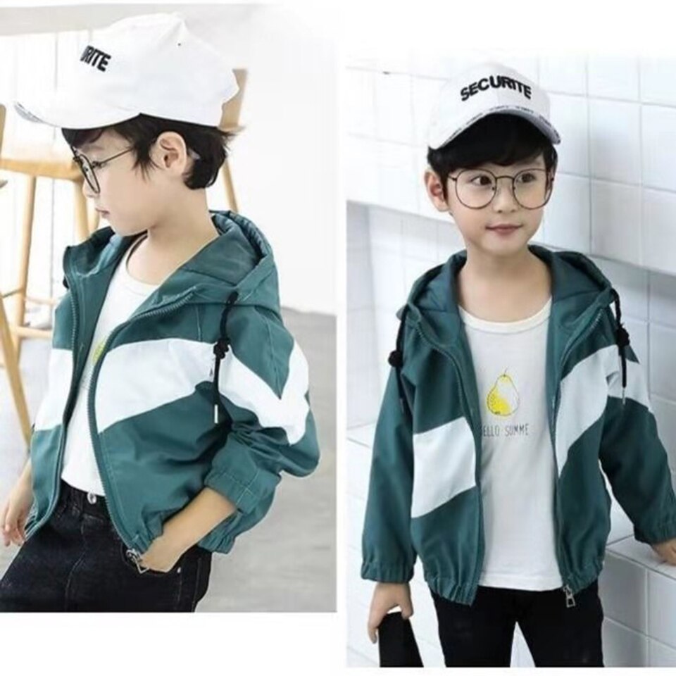 Age For 3-12 Yrs Kids Boys Coat Fall Children Jackets Windbreaker Outwear Handsome Style Coats Spring Autumn Baby Boy Clothes