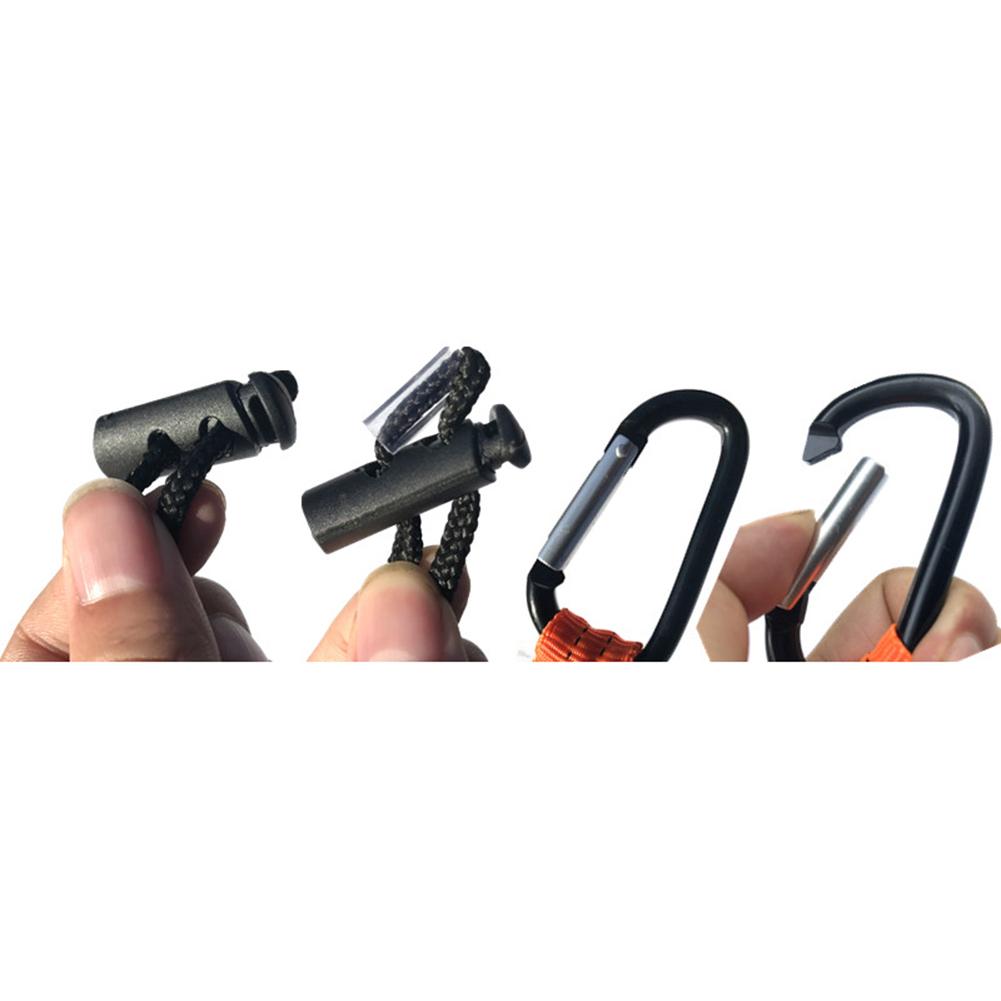 Herramienta de mosquetón único, cuerda de seguridad retráctil, herramienta de cuerda elástica telescópica, hebilla para escalada