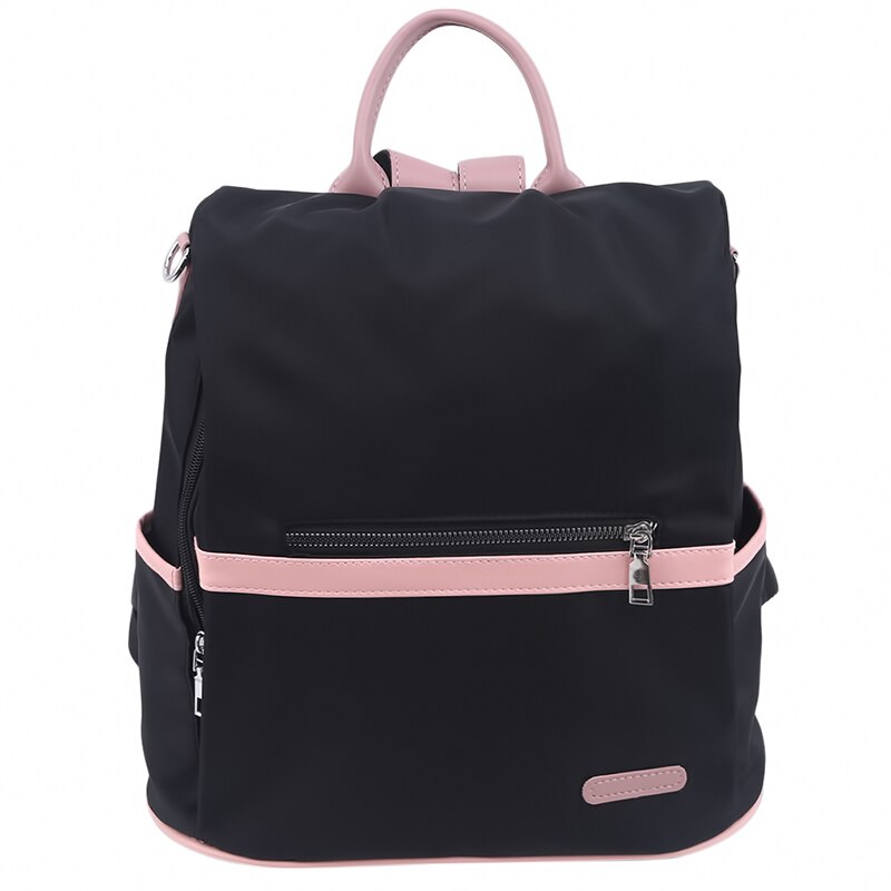 Casual Oxford Backpack Women Black Waterproof Nylon School Bags For Teenage Girls Travel Tote Packbag: Default Title