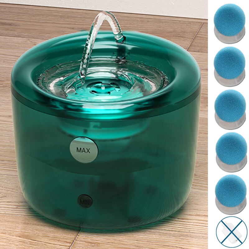 Nowy inteligentny kot fontanna robić picia filtr automatyczny dozownik robić wody w obiegu 1.6L automatyczny czujnik podajnik robić napojów: A02-Filter X5