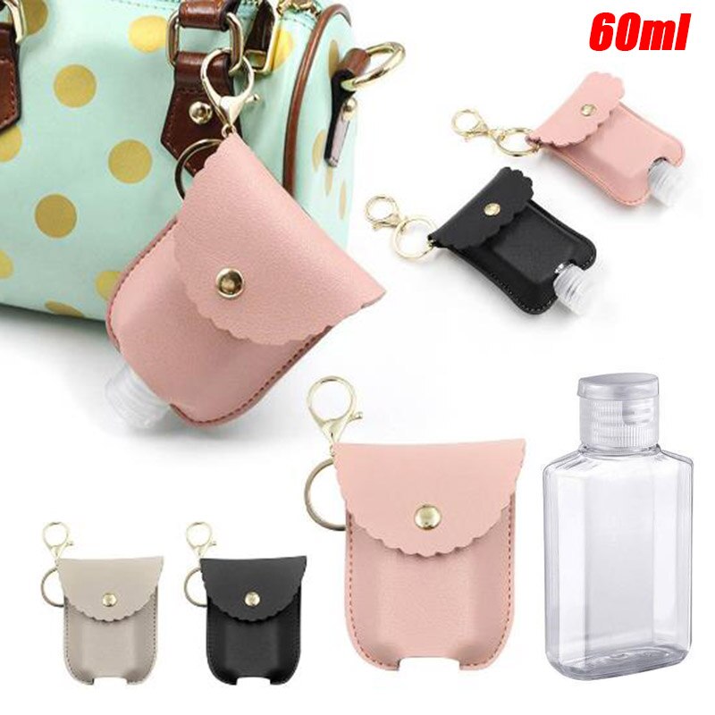 Bouteille de voyage et porte-clés bouteilles vides rechargeables pour désinfectant pour les mains