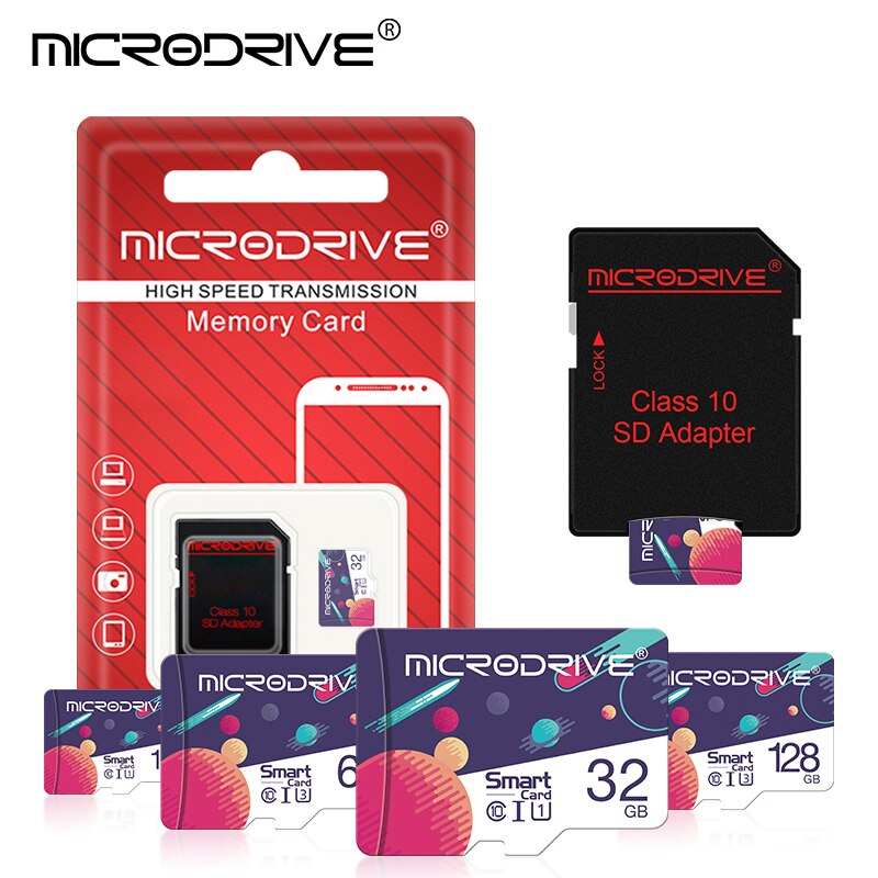 Tarjeta Micro SD TF 8 16 32 64 128 256 GB Clase 10 tarjeta de memoria Flash Microsd 8GB 16GB 32GB 64GB 128GB 256GB para adaptador de teléfono inteligente
