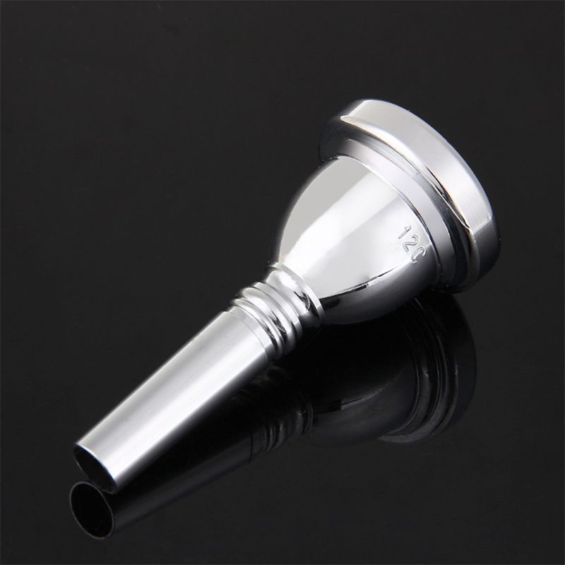 1 pièce 12C Alto Trombone embouchure en alliage de cuivre plaqué or/argent et résistant