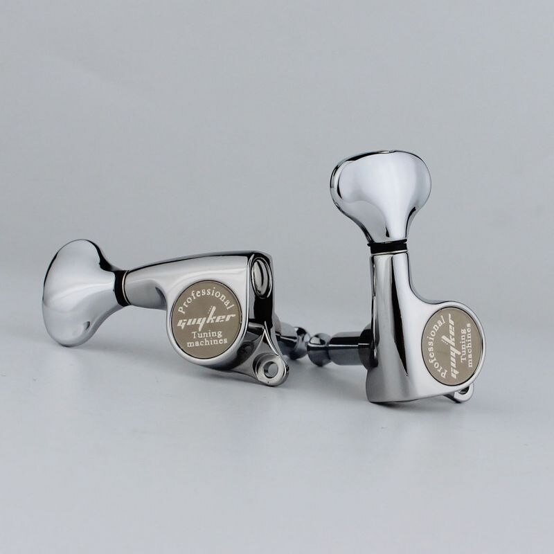 Guyker superior chrome silver tuners voor elektrische gitaar, stemmechanieken