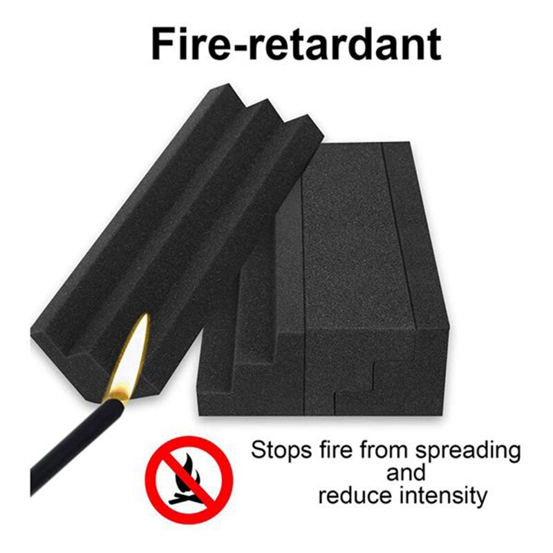 24 Pcs Bass Traps Acoustic Foam Panels Sound Proof Padding,Studio Foam for Corner Soundproofing Foam,Sound Proof Foam