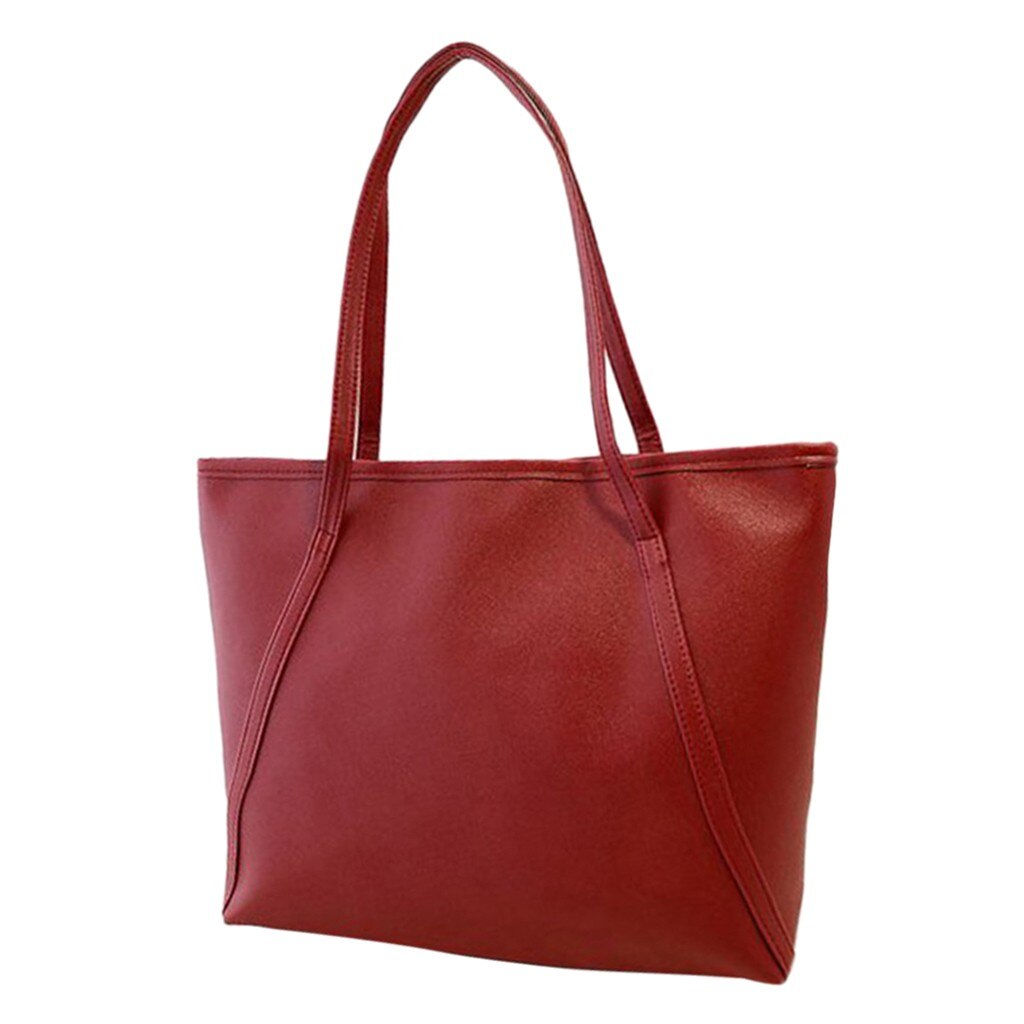 #35 Sac à Main femmes solide Simple haute capacité Sac à Main messager fourre-tout sacoche sacs à bandoulière Sac De Plage Sac Main Femme