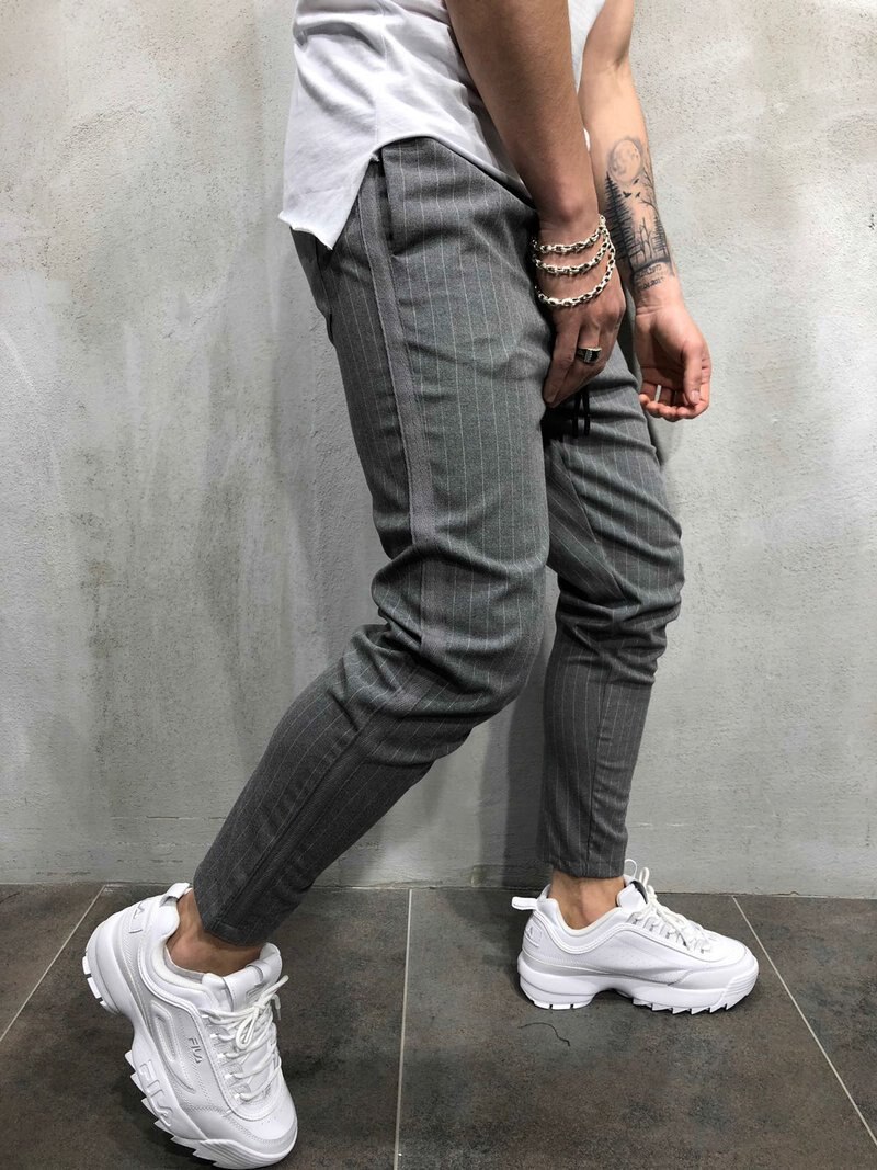 Summer Mens Hip Hop Suit Pants Men Joggers Casual Solid Cotton Pants Hip Hop Male Trousers NZ69