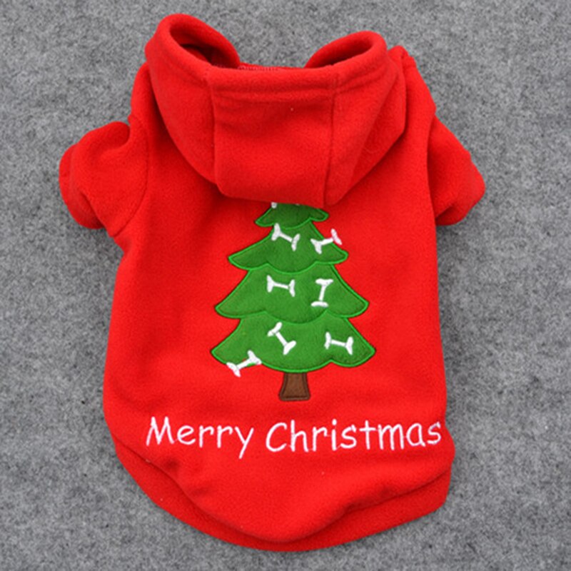 Frohe Weihnachten Winter Hundebekleidung Für Kleine Hunde Chihuahua Mit Kapuze Mantel Jacke Für Hund Katze Warmen Mantel Weiche Baumwolle Haustier kleidung