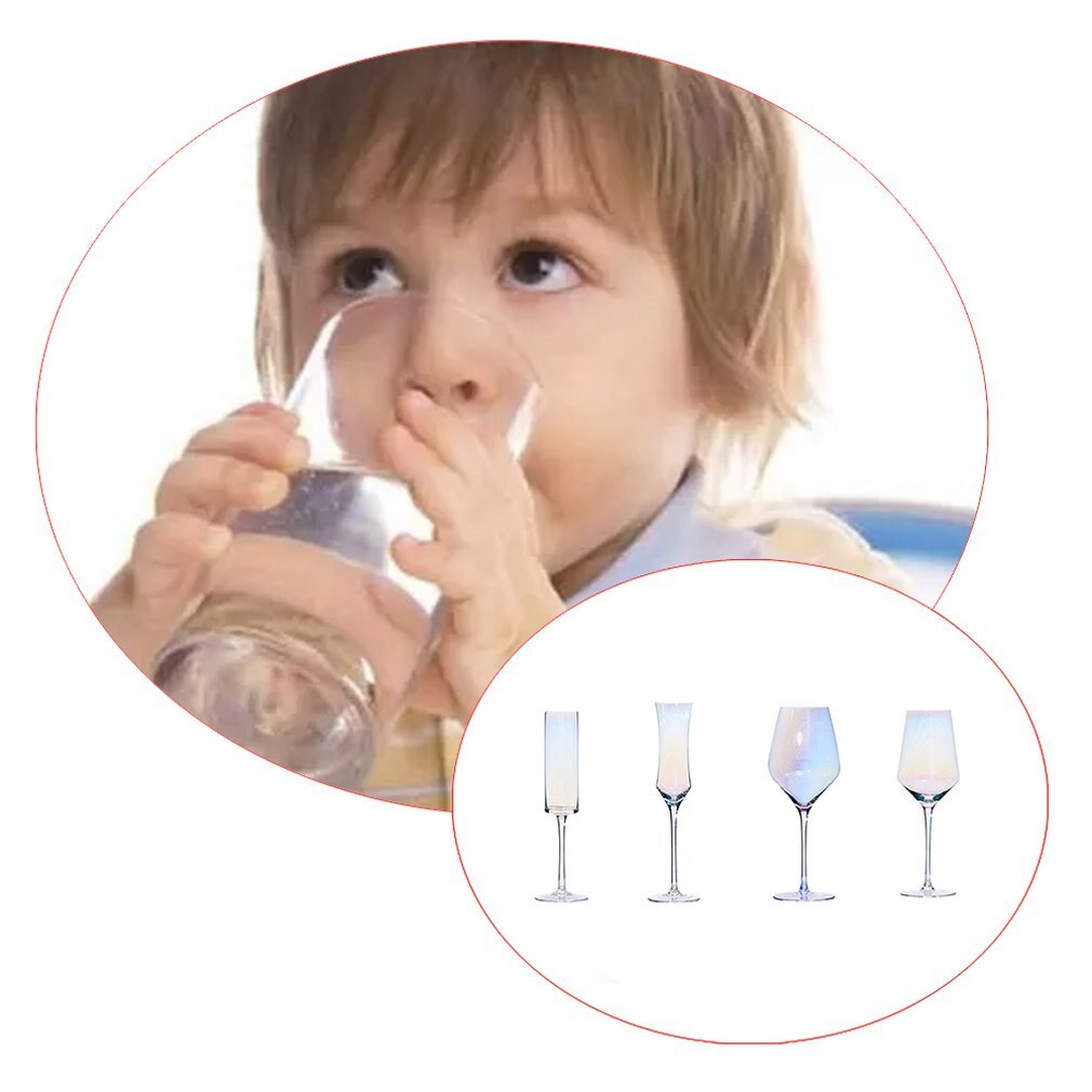 Bæger regnbue kop farverig krystal champagne glas farve rødvinsglas ionbelægning vinglas