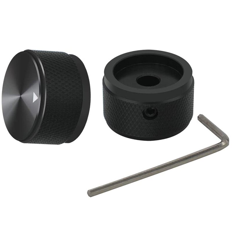4 st aluminiumlegering potentiometer räfflad ratt volym o elektrisk gitarr bas skruv typ 25 x 15.5mm ( dh)