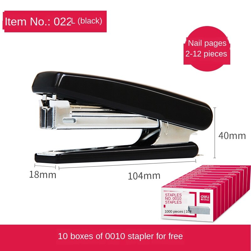 Stapler Basic Stapler Mini Small Stapler with 0010 Staple Supplies School Supplies Office Stationery: Set meal 1
