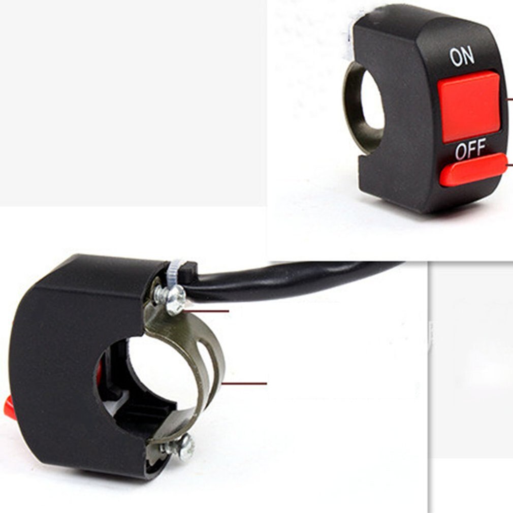 Universal Off-Road Motorcycle Electric Starter Handlebar Start & stop Button Durable Power Start-Up Power Switch
